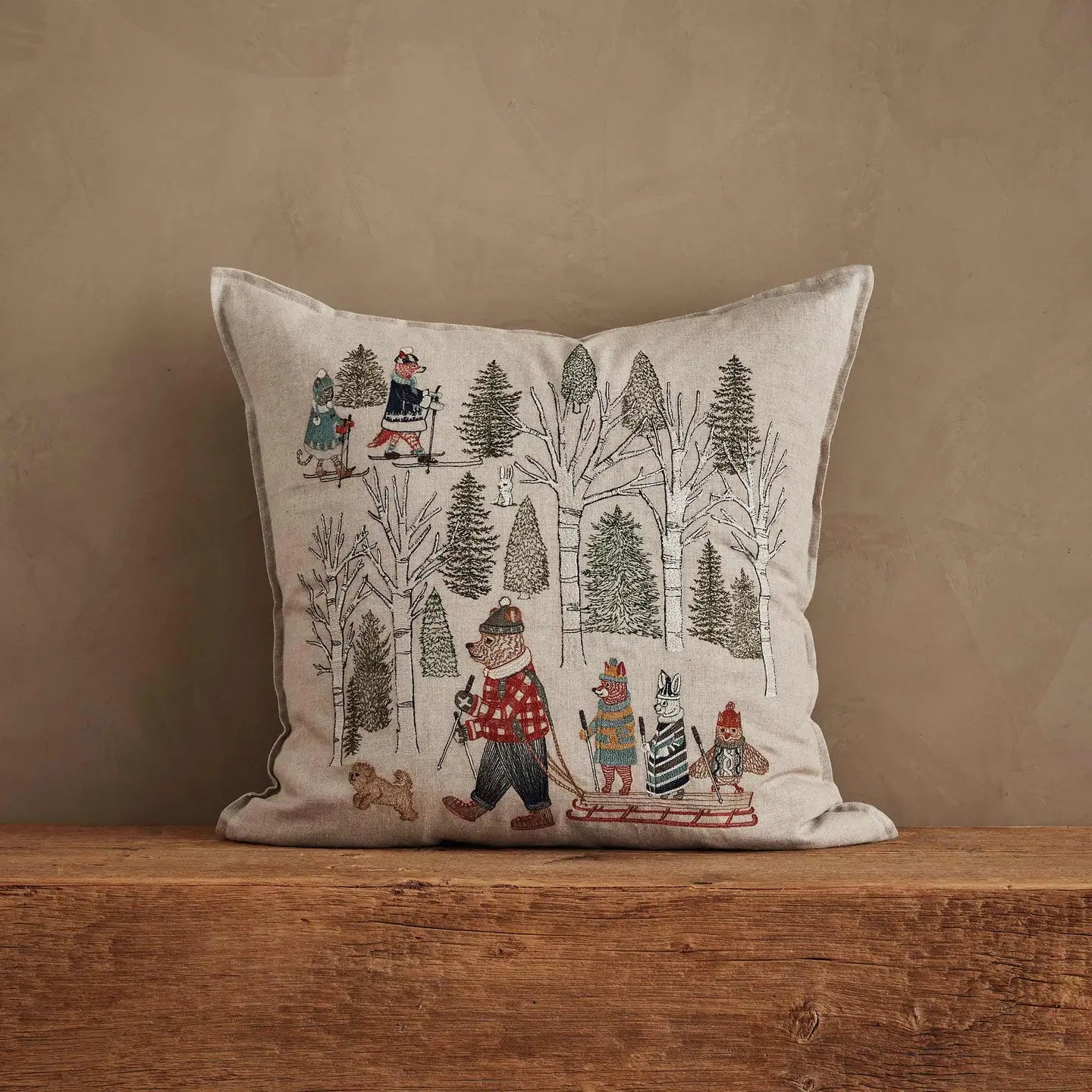 Winter Fun Square Pillow