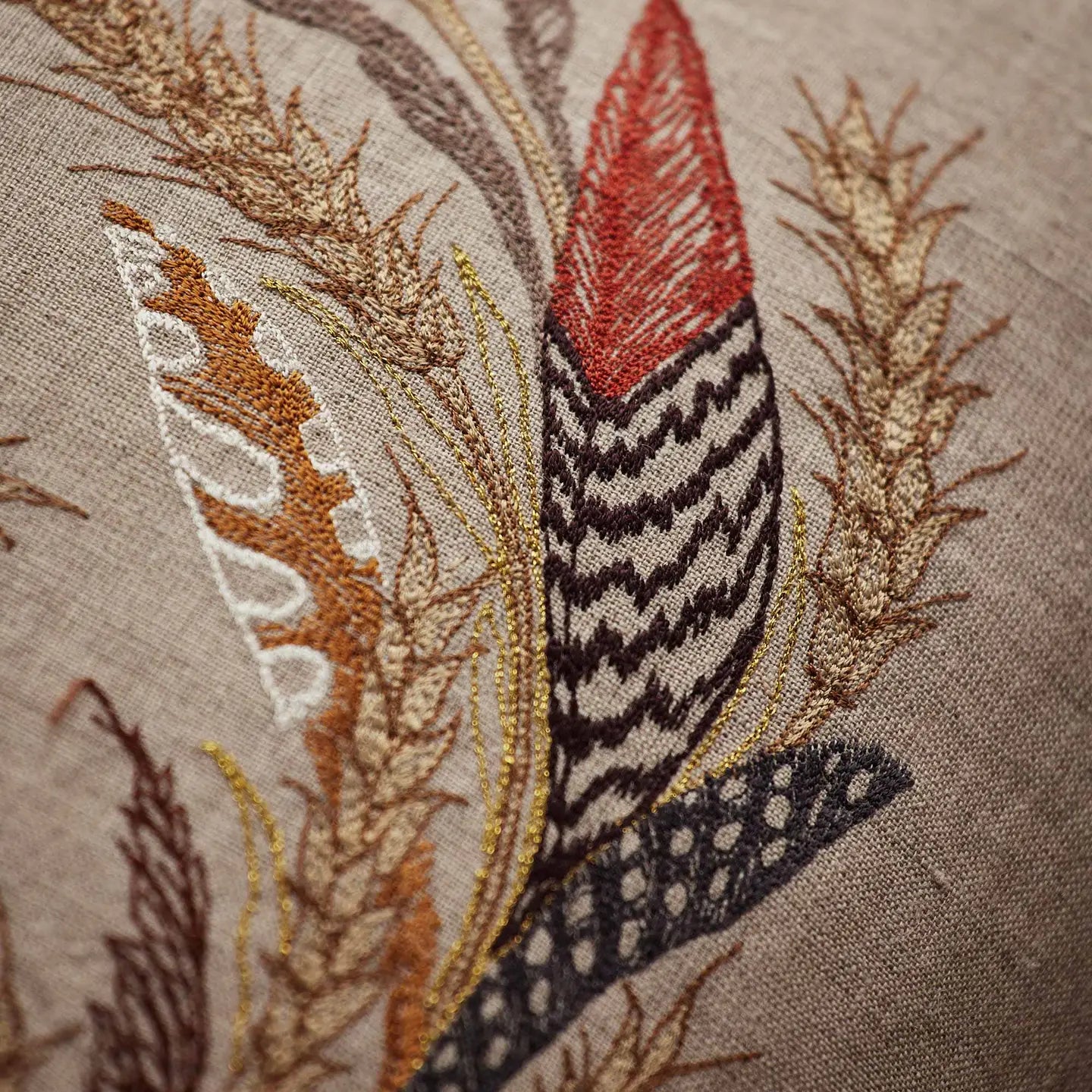 Wheat Harvest Square Pillow