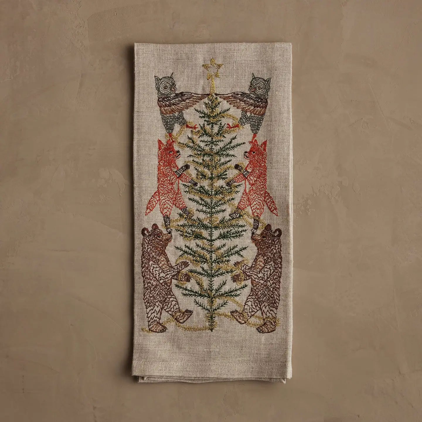 Tinsel Tree Tea Towel