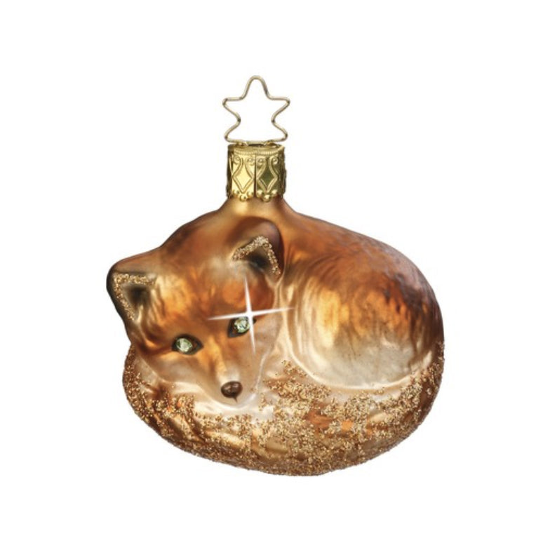 SLEEPY FOX DESK BUDDY ORNAMENT