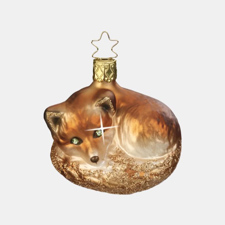 Sleepy Fox Ornament