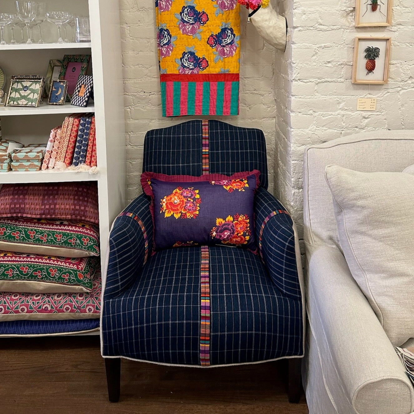 Remi Chair in a Vintage Fabric
