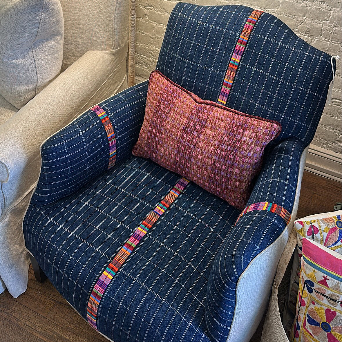 Remi Chair in a Vintage Fabric