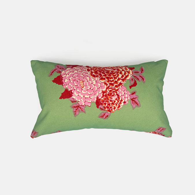 Lisa Corti Corolla Green Floral Outdoor Pillow – Collyer's Mansion