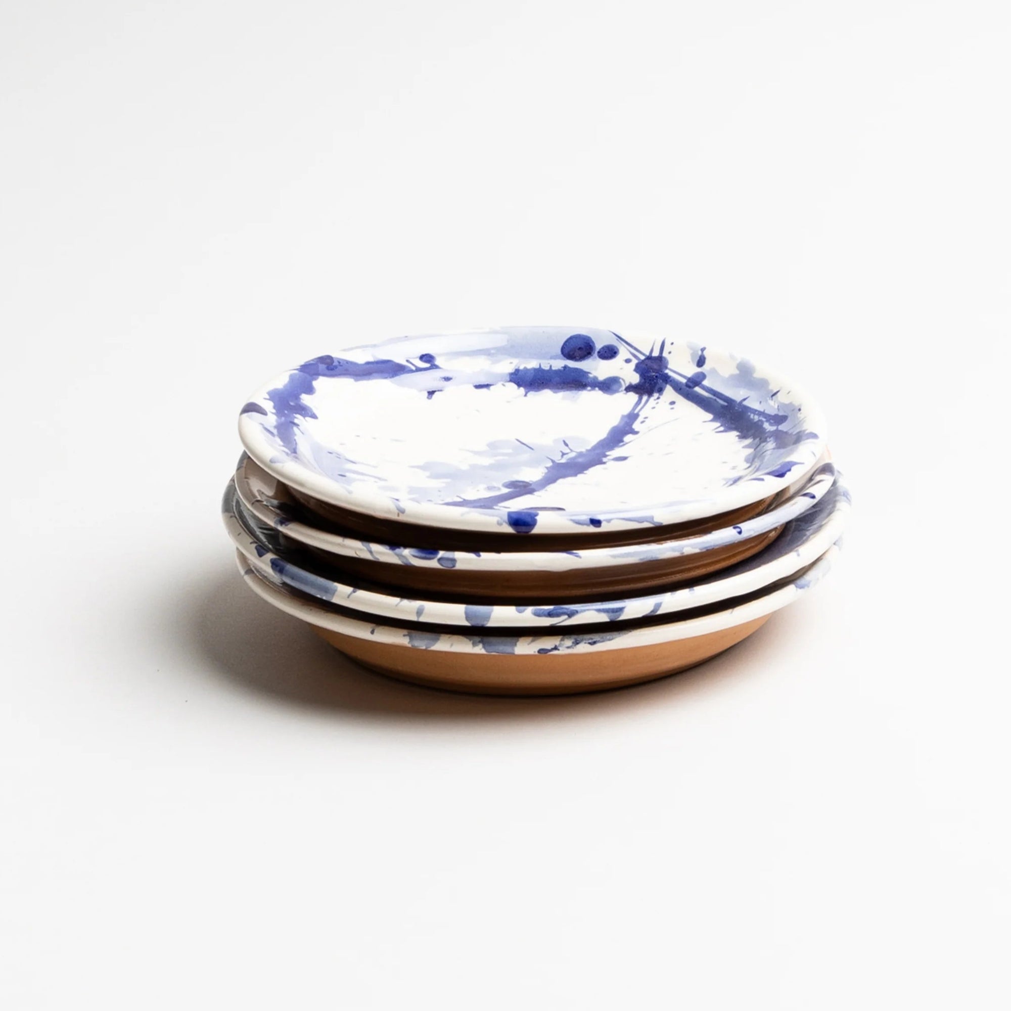 Blue Splatterware Side Plate