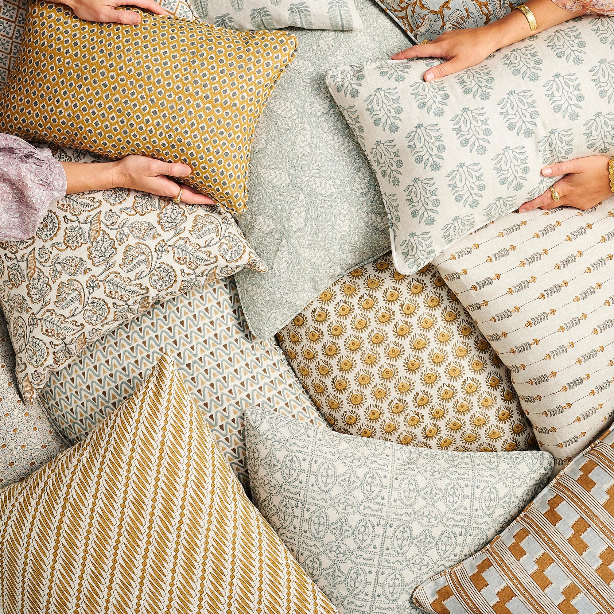 Jakarta Saffron Square Pillow