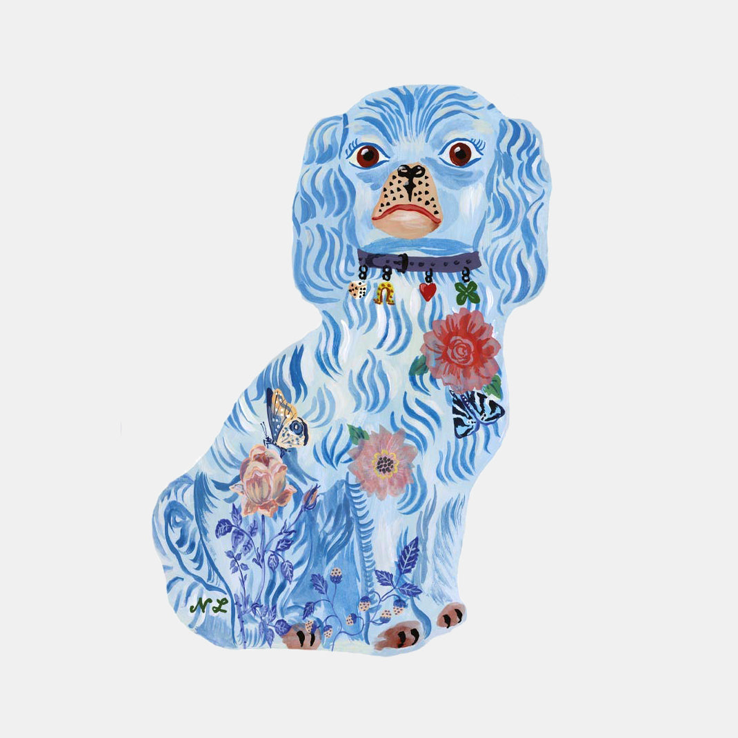 King Charles Dog Serving Board