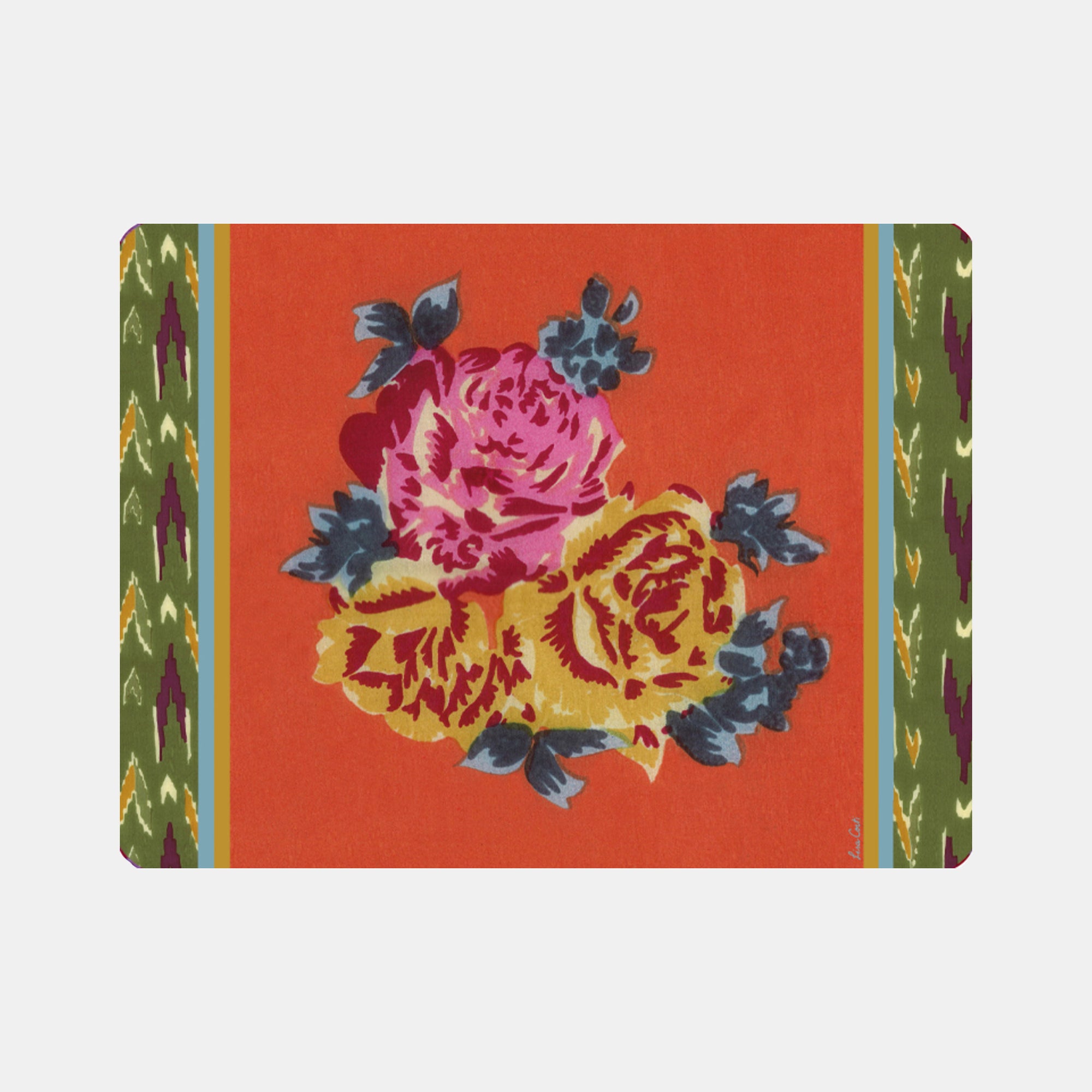 Rectangle Naga Garden Orange Placemat