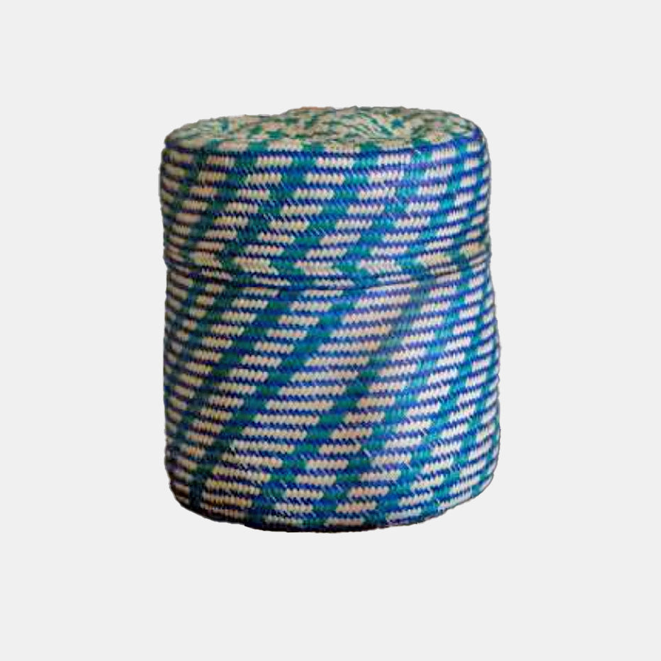 Ocean Lidded Basket in Medium