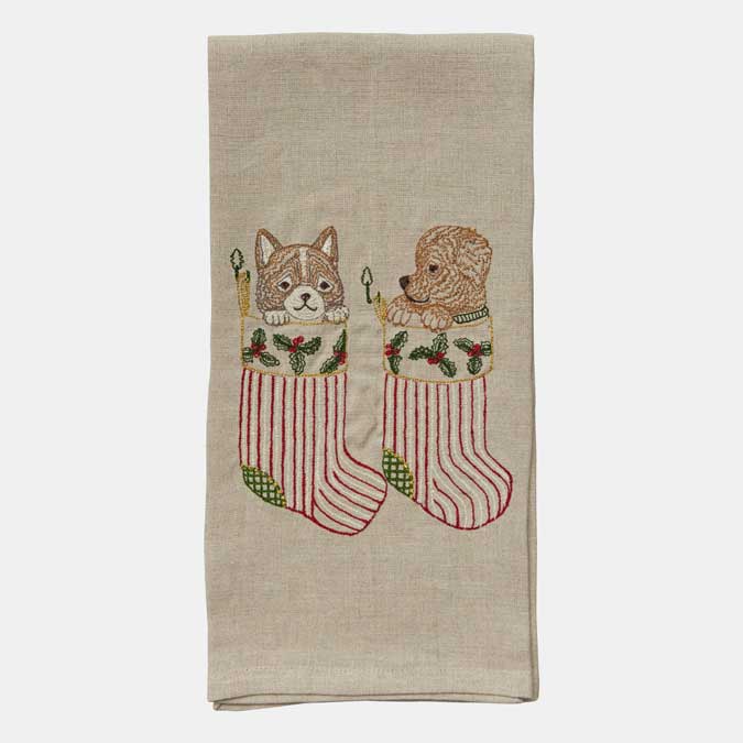 Stockings Tea Towel