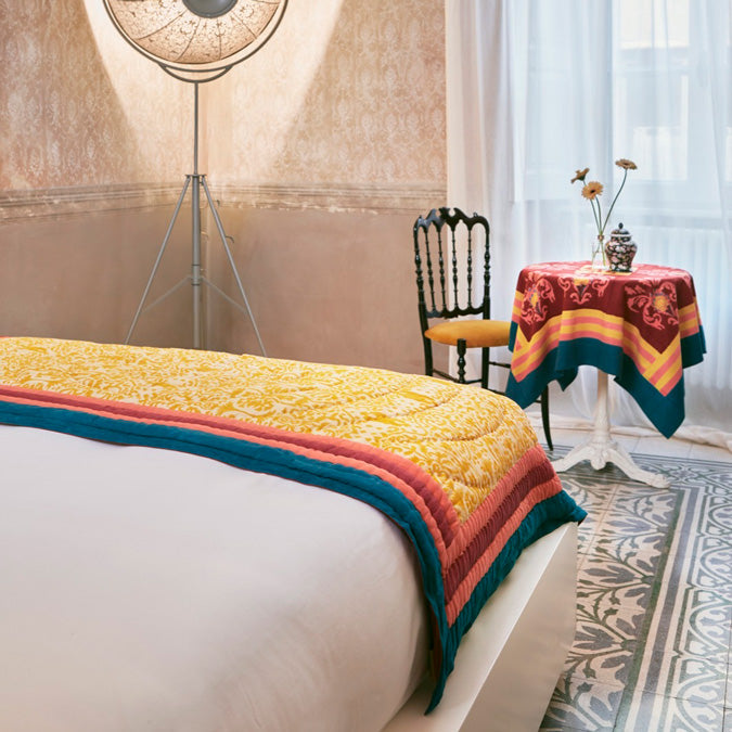 Damask Gold Junior Quilt