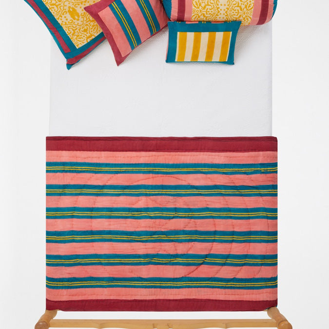 Damask Gold Junior Quilt
