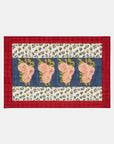 Leopard Stripes Dark Blue Quilt, baby