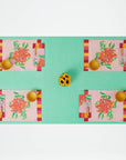 Lisa Corti Camelia Pink Canvas Placemat at Collyer's Mansion