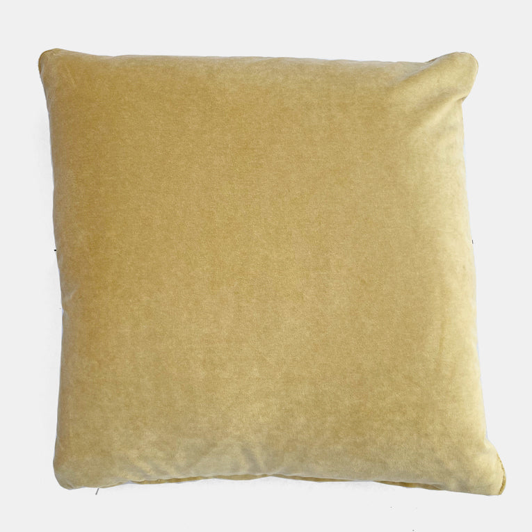 Sanibel Ginger Velvet Pillow, square