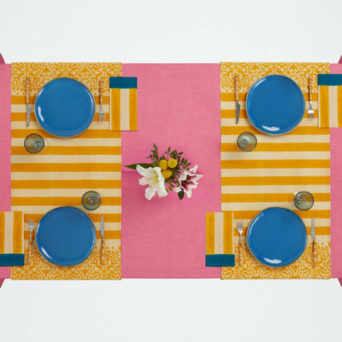 Damask Gold Table Runner