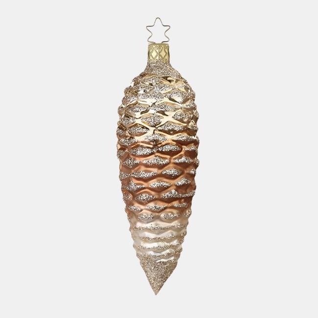 Golden Pinecone Ornament