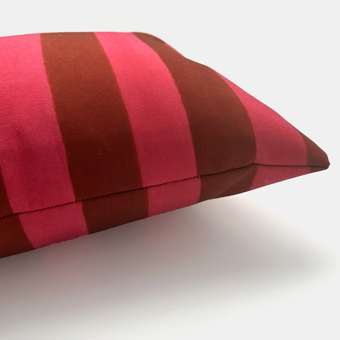 Pink Rust Outdoor Lumbar Pillow