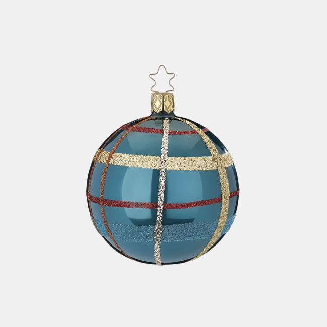 Blue Plaid Ornament