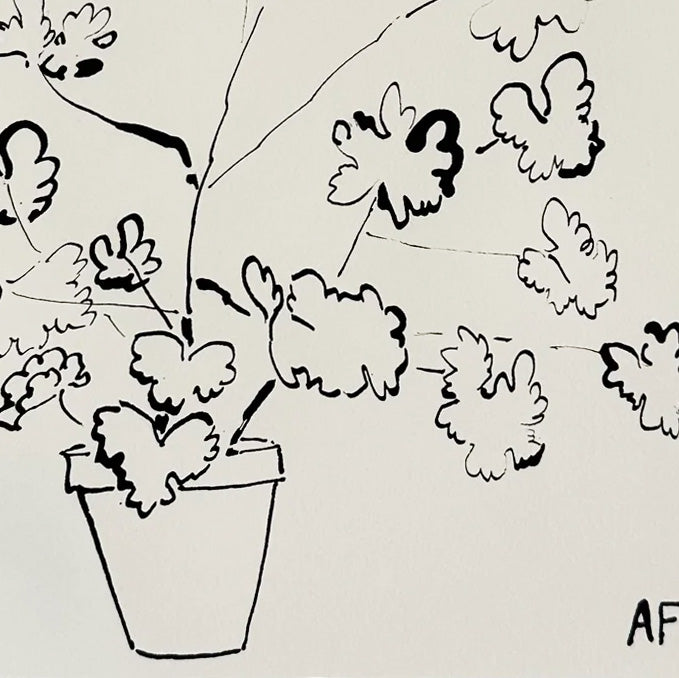 Potted Geranium iii by Aislinn Forbes