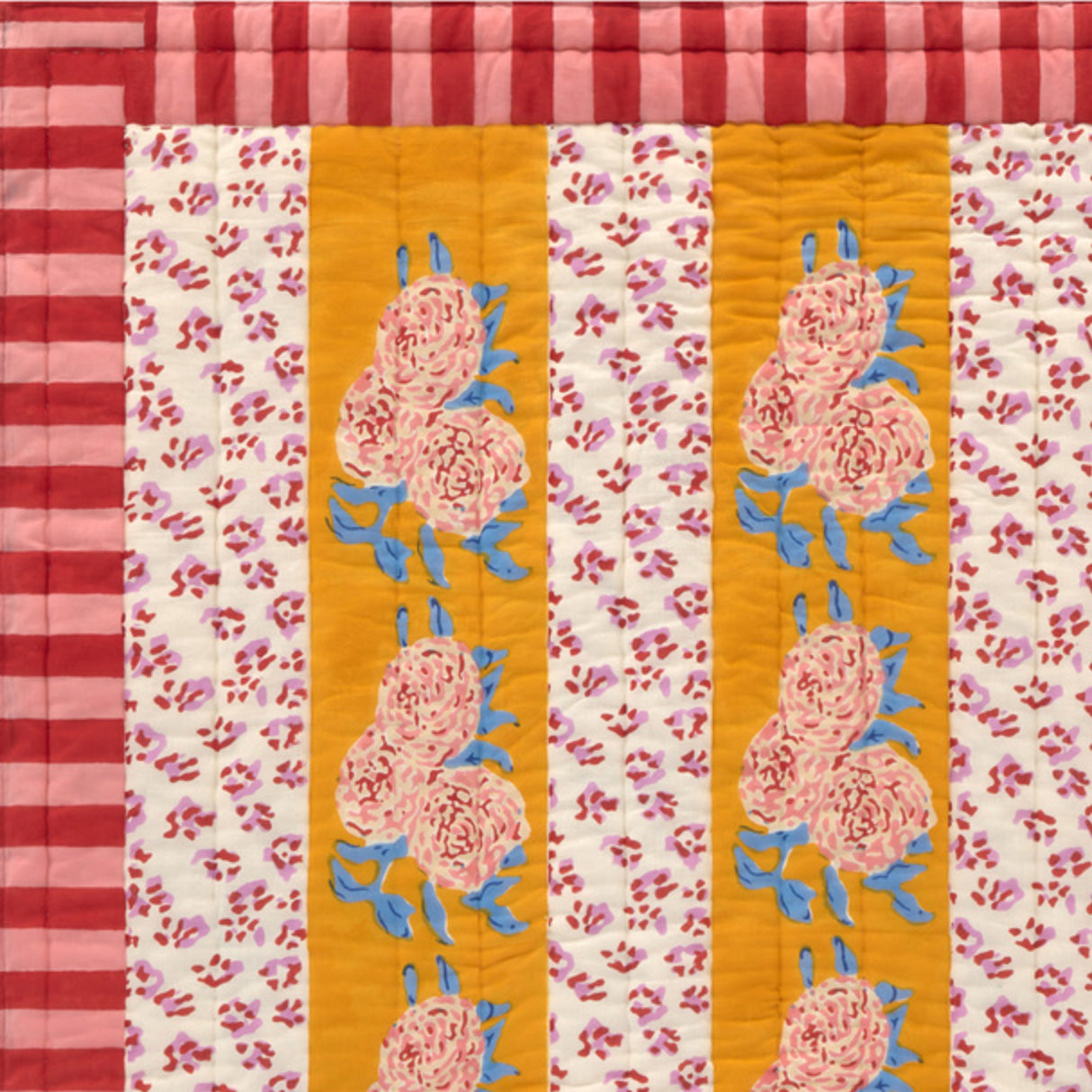 Leopard Stripes Gold Junior Quilt