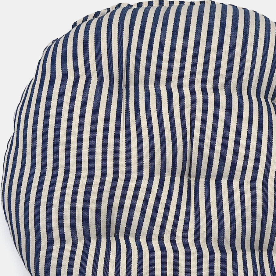 Thin Denim Round Seat Cushion
