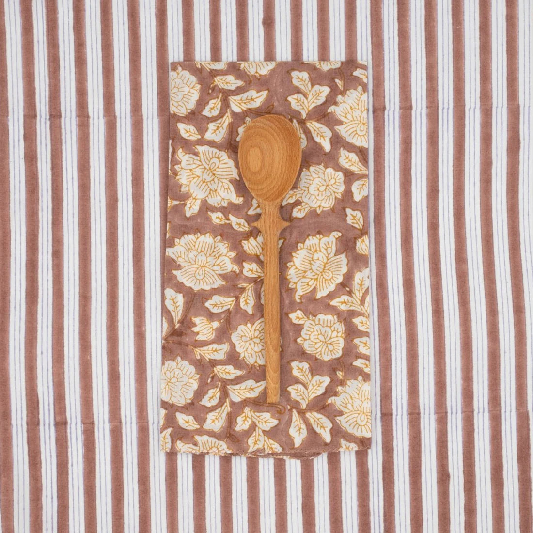 Iris Rosewood Napkins: Set of 4