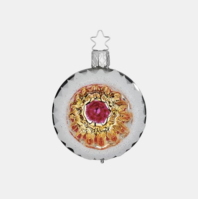 Pink and Orange Reflection Ornament