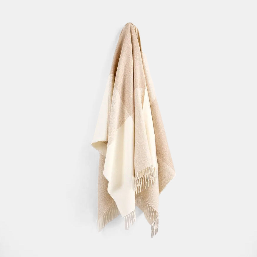 Stella Cream Cashmere Blend Throw