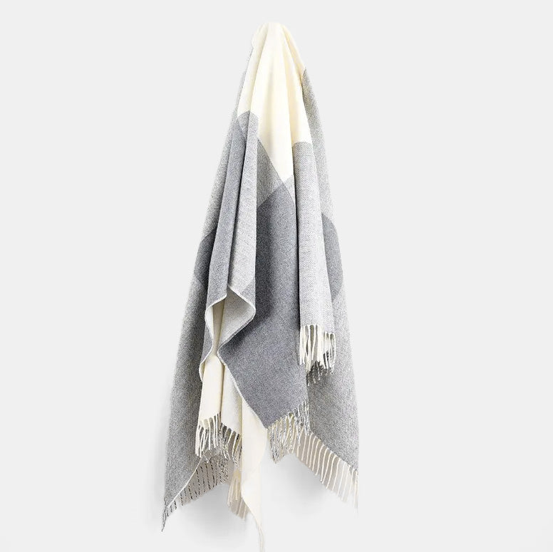 Stella Grey Cashmere Blend Throw