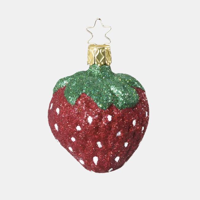 Sugared Strawberry Ornament
