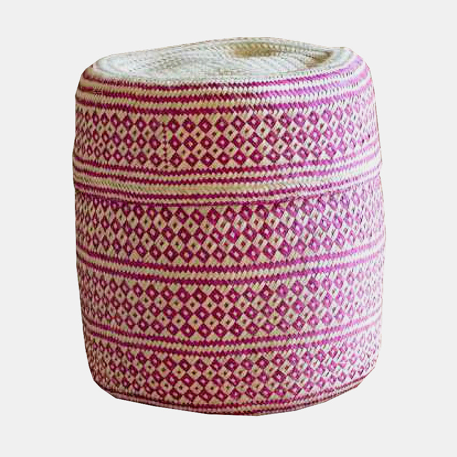 Sunset Lidded Basket in Large Tall