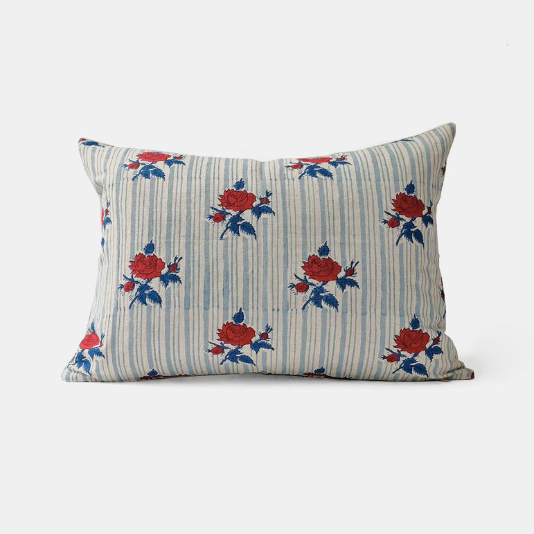 Supriya Blue Lumbar Pillow
