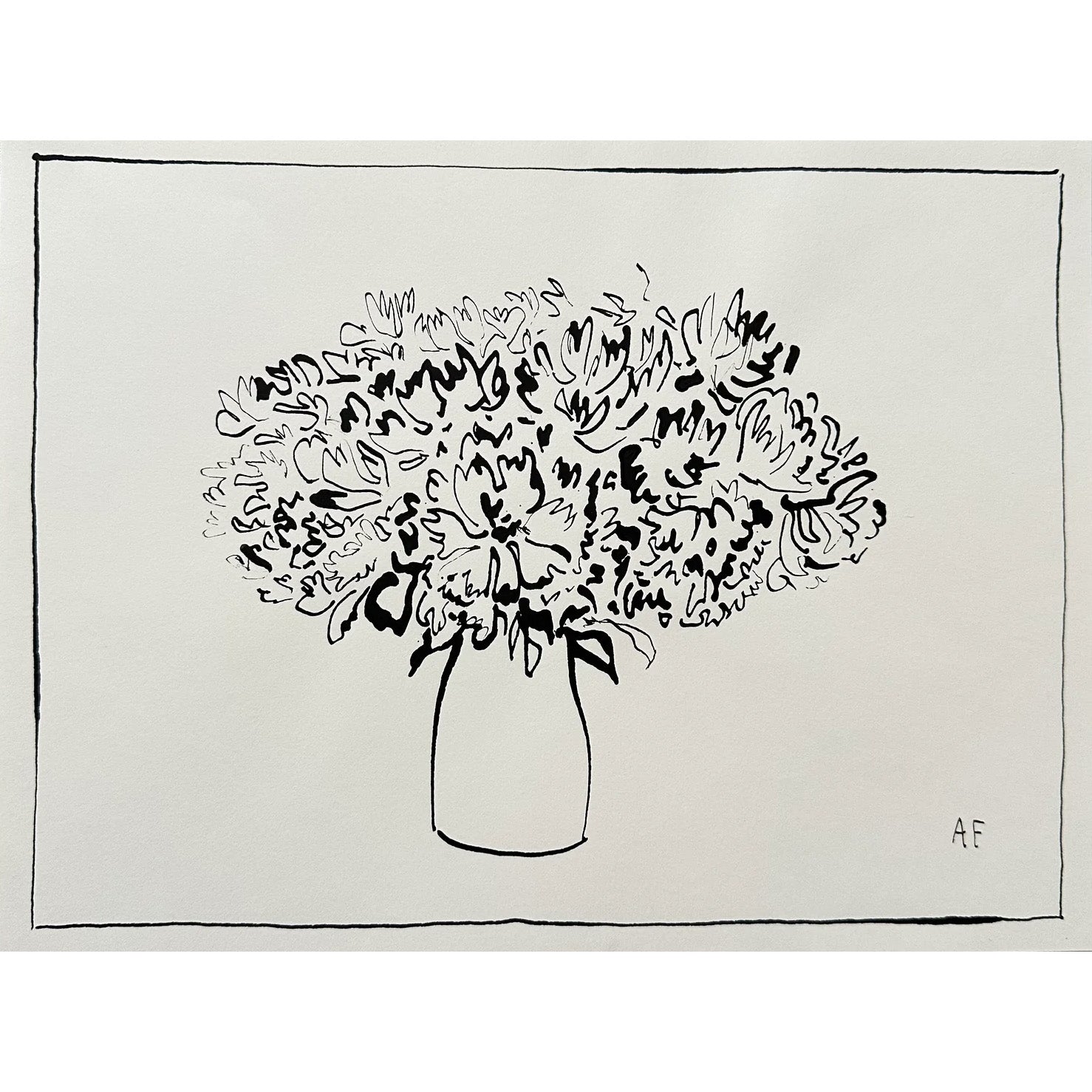 Peony Vase ii by Aislinn Forbes