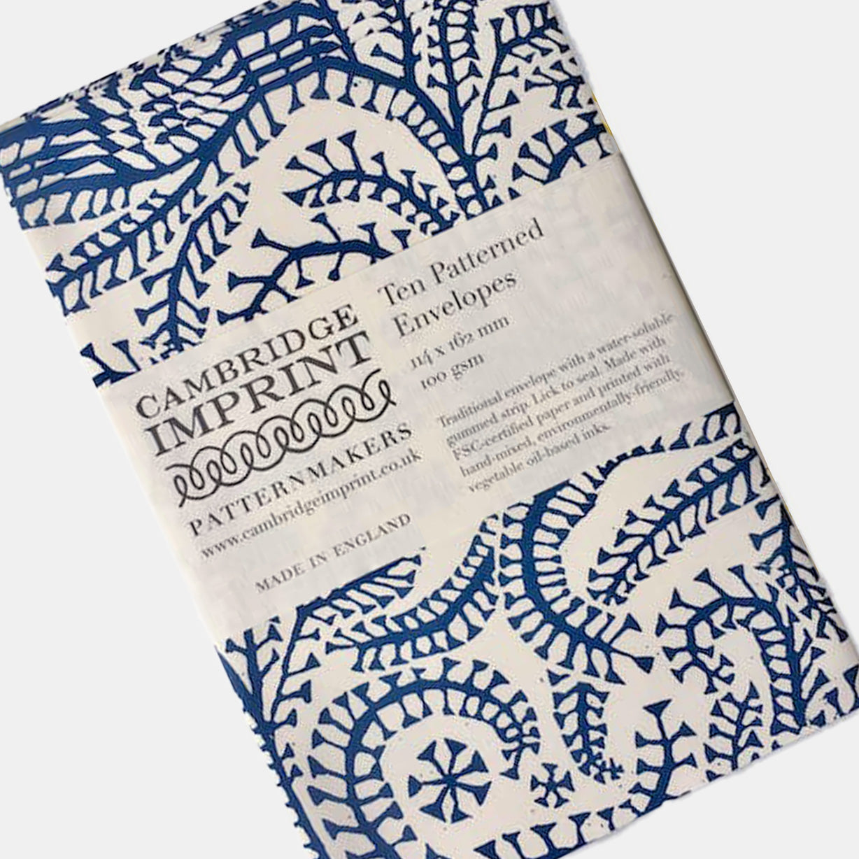 Envelopes in Prussian Blue: Pack of 10