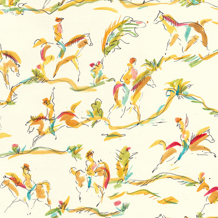 Horses and Cowboys Print