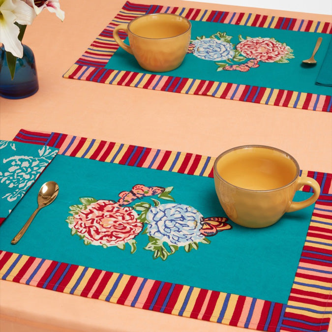 Kandem Queen Green Canvas Placemat