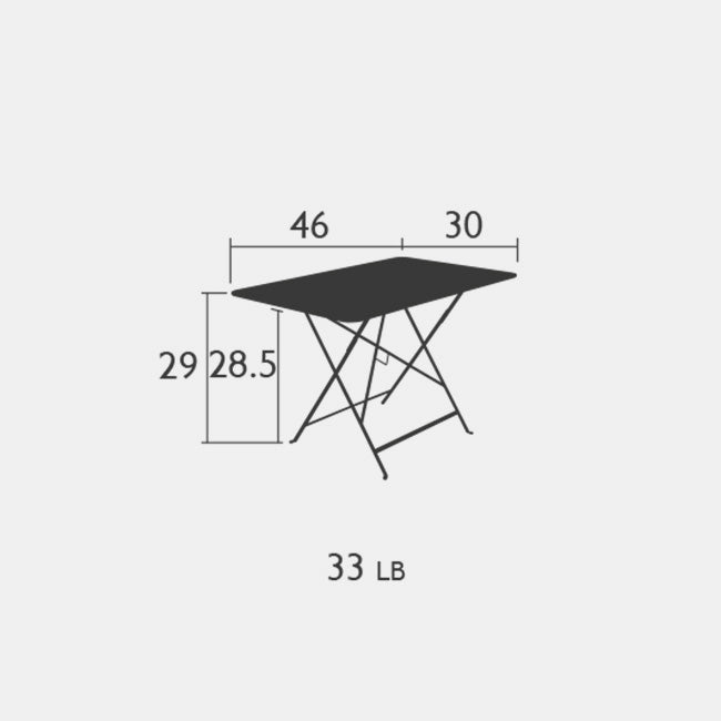 Bistro 46" x 30" Rectangle Table