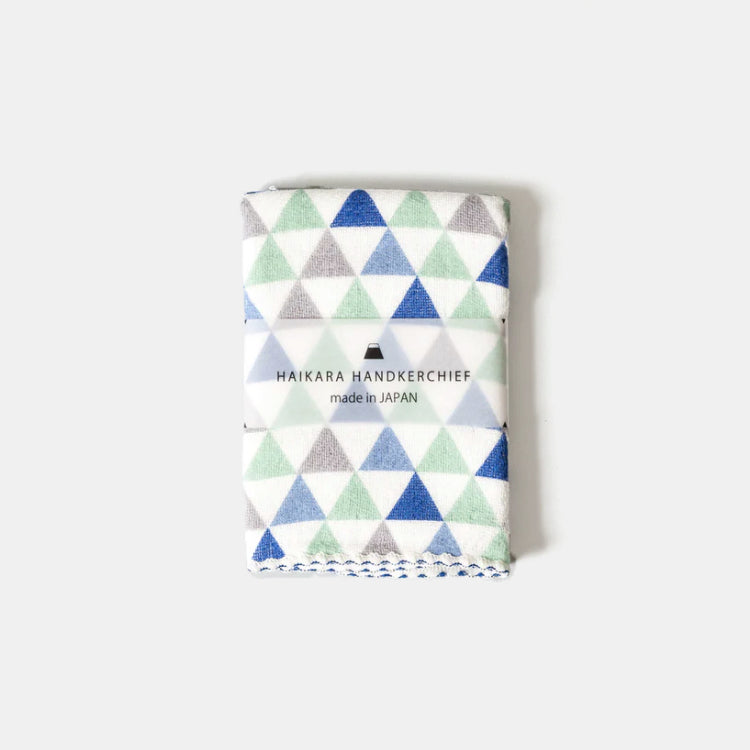Blue Triangle Washcloth