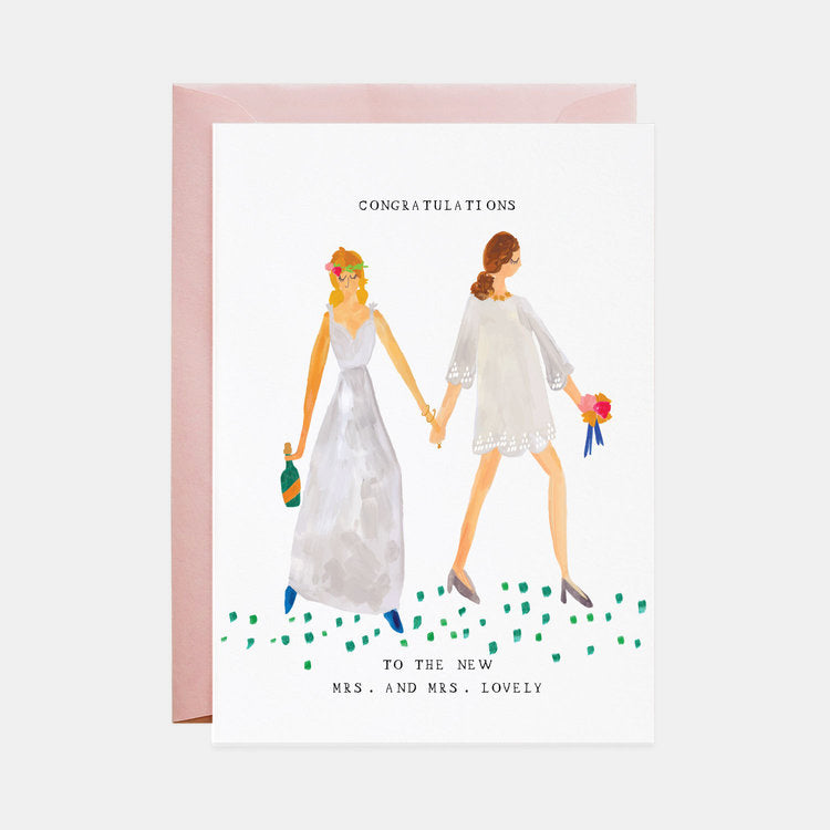 The New Mrs. and Mrs. Card (Congratulations)