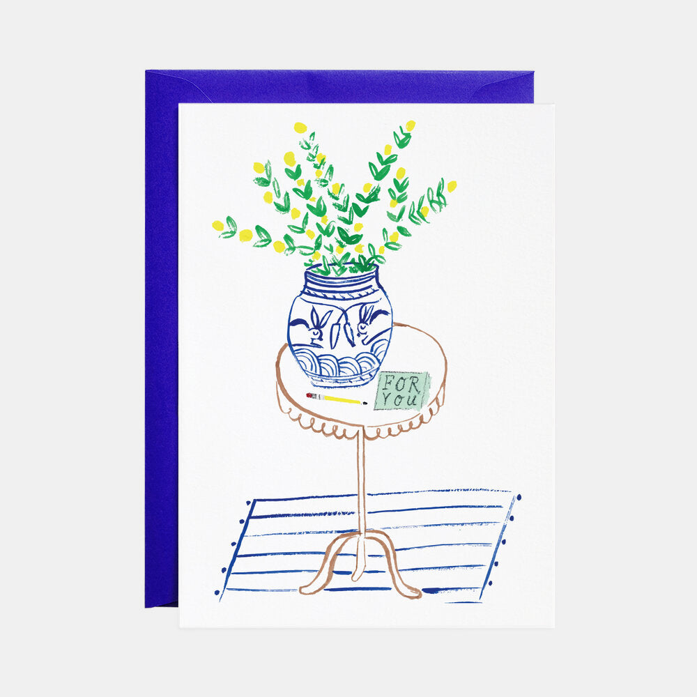 A Note on the Table Card (Thinking of You)