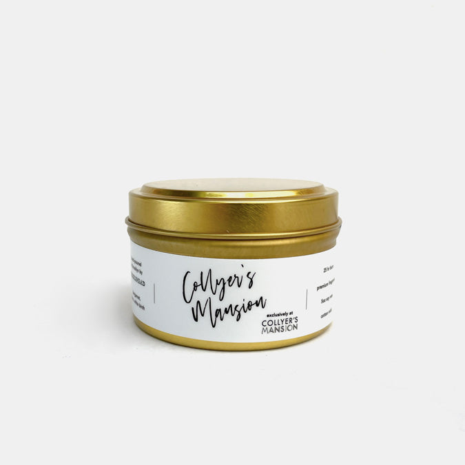Collyer's Mansion Gold Travel Candle