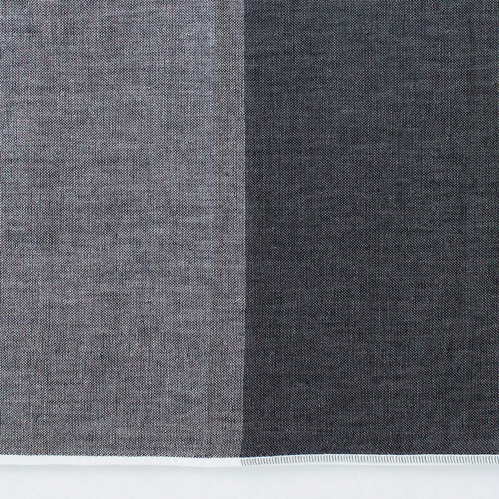 Two Tone Bath Towel in Charcoal Chambray