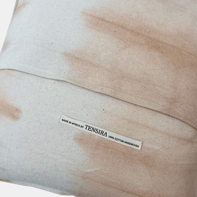 Caramel Tie Dye Square Pillow