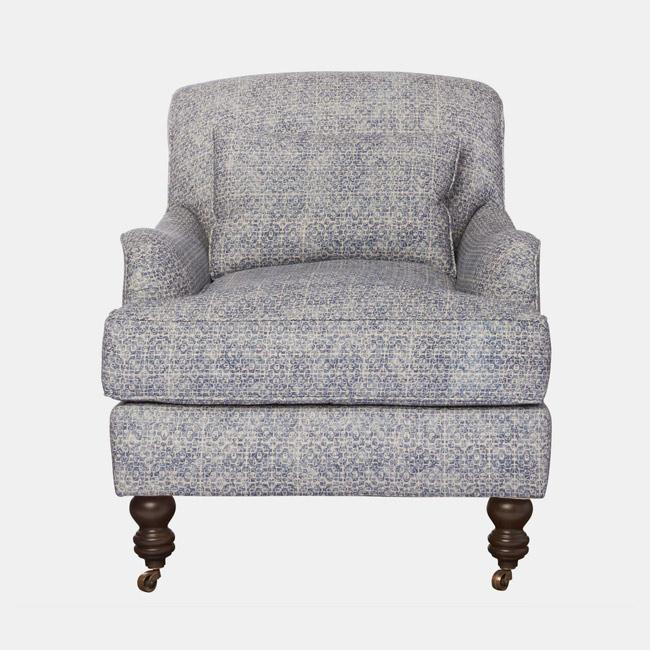 Beaumont Chair in Lola Marine Blue (swatch shown)