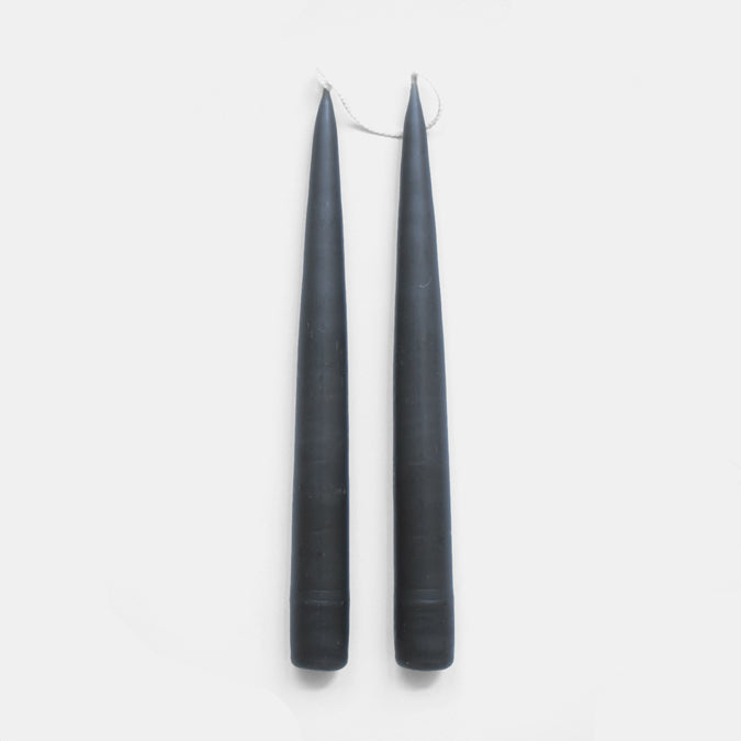 Charcoal Taper Candles