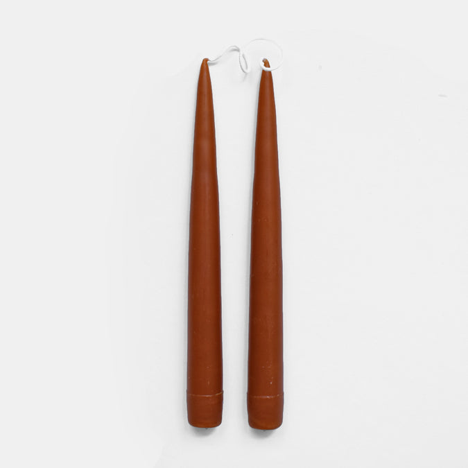 Rust Taper Candles