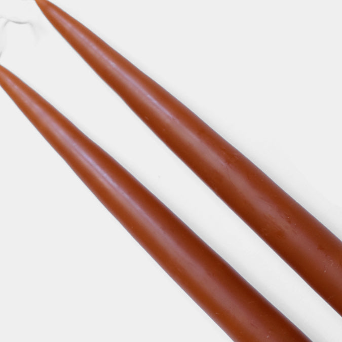 Rust Taper Candles