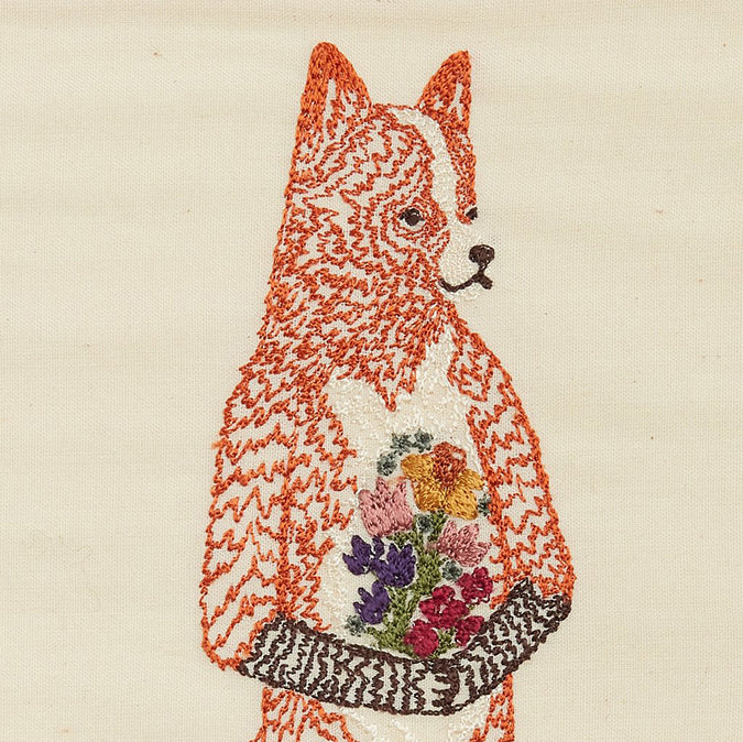 Fox with Flowers Card