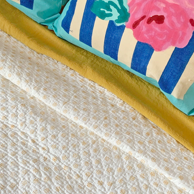 Ditsy Yellow Quilt